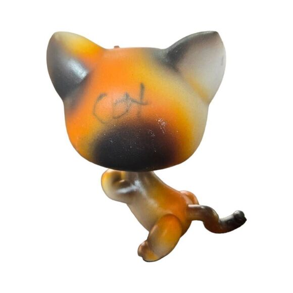 Littlest Pet Shop LPS Calico Short Hair Cat #27 Kitten 2004 - Picture 3 of 5
